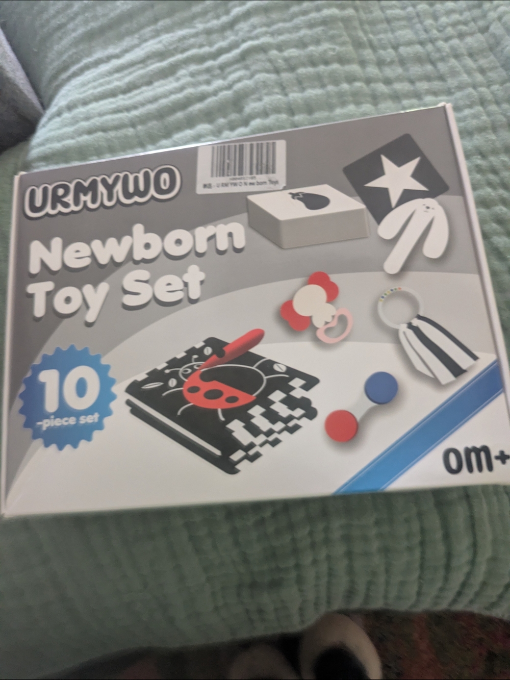 Newborn Toy Set - Black, White & Red